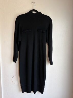 vintage St. John knit dress Saks size 8 long sleeve